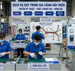 Quy Trình Gia Công Dây Điện Chuẩn Kỹ Thuật Từ A–Z